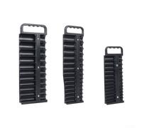 Support de douilles robuste pour douilles de 6,35 mm avec aimants puissants et prise en main ergonomique pour l'organisation d'outils de mécanicien (noir)
