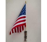 Support de drapeau adhésif en acier inoxydable pour pierres tombales et commémorations, support de drapeau commémoratif de cimetière, support de drapeau américain pour pierre tombale funéraire, pierre
