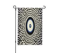 Support de drapeau de jardin mystérieux à œil géant - Décorations de Pâques en plein air, résistant aux intempéries, parfait pour la cour et le jardin