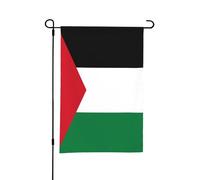 Support de drapeau de la Palestine pour jardin - Décorations de Pâques en plein air, résistant aux intempéries, parfait pour la cour et le jardin