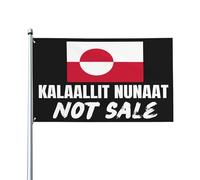 Support de drapeau Kalaallit Nunaat avec drapeau du Groenland à vendre, bannière extérieure de 3 x 5 yards