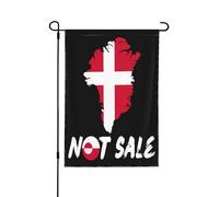 Support de drapeau Kalaallit Nunaat avec motif du Groenland à vendre, 30 x 45 cm, bannière de jardin double face pour extérieur.