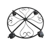 Support de en métal - Caddy Usine de 11,81 x 11,81 Pouces avec Roues | Support Portable Portable | Verrouillage de Support de Jardin Lourd | Metal Moveble Wheels Plateau de Patio intérieur gi