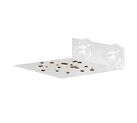 Support de fenêtre pour Plateau d'alimentation Ird - Acrylique Transparent 20 x 20 x 2 cm, à Ventouse de 200 g | Station d'alimentation extérieure pour Oiseaux, avec collecteur de déchets, pour