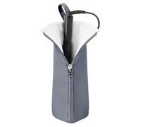 Support de fer à cheveux | Support de fer plat à suspendre - Sac de rangement résistant à la chaleur pour fer à lisser, organisateur de poche de salle de bain pour l'organisation de la coiffeuse, gris