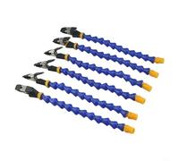 Support de fer à souder avec bras flexibles | Outil de soudage PCB troisième main | Base en alliage d'aluminium | Clips en silicone résistant à la chaleur pour réparation (6 bras)
