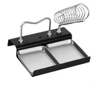 Support de fer à souder conçu pour la stabilité et l'accessibilité avec deux fentes dédiées pour les modèles de fer à souder courants