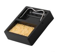 Support de fer à souder en bakélite avec éponge de nettoyage, support stable pour station de soudure, plateau compact de 46 x 38 x 12 mm pour un travail sûr, kit de montage facile pour réparation