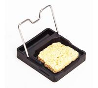 Support de fer à souder pour Ts100 et Ts80P en métal avec pointe de zircone - Résistant à la chaleur - Design compact pour le stockage de fils à souder - Noir