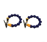 Support de fer à souder réglable avec bras flexibles en col de cygne pour réparation de soudage PCB, étau d'établi avec clips résistants à la chaleur (2 bras)