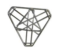 Support de feu de camp pliable, support de cuisson de feu de camp, trépied en acier inoxydable pour feu ouvert, barbecue portable pour l'extérieur pour feu de camp