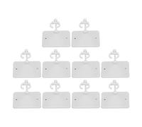 Support de Figurine D'action, 10 Pièces en Plastique, Support D'affichage de Figurine D'action, de Base Compatible avec le Modèle de Poupée de 6 Pouces (WHITE