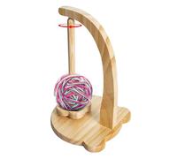 Support de fil à crochet pour fil de bois mignon et porte-boule de fil | Distributeur de fil à tricoter antidérapant pour crochet et tricot