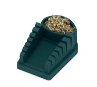 Support de fil à souder avec 6 rainures en V - Base en silicone résistant à la chaleur et brosse en laiton pour une soudure stable dans la réparation électronique (vert foncé)