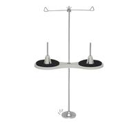 Support de fil conique | Support de fil à broder avec 2 bobines et fentes doubles | Support de fil pour machine à coudre | Porte-fil robuste en fer et ABS pour atelier de couture à domicile