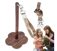Support de fil de poignet - Support de fil en bois pour tricoter facilement, support d'enroulement de fil pratique pour les artisans | Empêchez l'enchevêtrement de fil pendant le tricot, support de