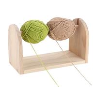Support de fil horizontal en bois pour ruban - Organisateur de fil à crochet - Accessoire avec design rotatif lisse - Outil de loisirs avec fonction pour les amateurs d'artistes à domicile