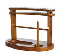 Support de fil portable en bois à deux couches | Distributeur de fil de rangement | Pour grand-mère, maman, épouse, amant, famille, amis, adultes