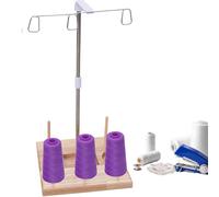 Support de fil pour machine à - Support universel pour grandes bobines pour une meilleure performance de | Support de bobine en bois élégant comme accessoire de surjet pour à la