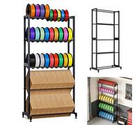 Support De Filament 3D, Étagère De Rangement 13x65x33 Cm Avec Grands Espacements Compatible PLA/ABS/PETG/TPU/Bois Porte-Bobines Pour Atelier Et Studio D’impression 3D