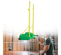 Support de filet de badminton portable, poteaux de volley-ball intérieur/extérieur avec base/filet lesté, cadre de filet de badminton autonome, pour jardin, terrain de sport