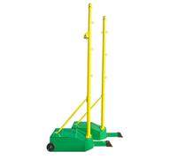 Support de filet portable robuste et réglable en hauteur avec base à remplir pour les sports de jardin