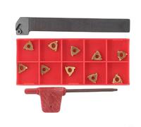 Support de filetage pour outil de tournage, SER 1212H11 12 mm 12 mm 1/2" CNC Tour externe Outils de tournage+10 inserts 11ER AG60