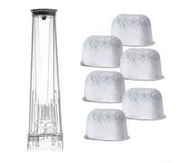 Support de filtre à eau et lot de 6 filtres de rechange pour machine à café NJ CFN601/602/701/702/801/802 et CPF301/307