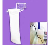 Support de filtre de carter de 10,2 cm et chaussettes de filtre gratuites 150 microns Anneau de 10,2 cm x 35,6 cm de long - Sacs filtrants en feutre pour aquarium Reef Tank Sac en microfibre pour SPA