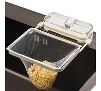 Support De Filtre D'évier De Cuisine - Supports De Crépine De Vidange D'évier, Crépine D'éviers À Ventouse, Crépines D'éviers Compactes, Support De Sac En Maille Avec 50 Tamis Filtrants, Crépines De