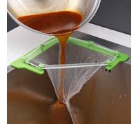 Support de filtre en polypropylène pour filtre d'évier en maille pour aider à la rétention des particules alimentaires pendant le drainage (support + 50 filets + ruban adhésif de 1 m)