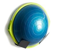 Support de fitness - Support mural compatible avec Bosu Ball, salle de sport à domicile, entraînement d'équilibre, exercice à domicile, exercices de fitness, accessoires de pilates (noir)