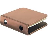 Support de fixation à pince, Charnière pivotante de porte en verre or Rose acier inoxydable 304, for salle bains et douche(0 Degrees)