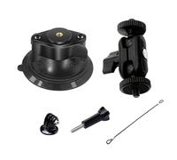 Support de fixation à ventouse pour voiture avec trou fileté 1/4 pour caméras d'action GoPro Hero, DJI Osmo, Insta360 et adaptateur de support pour téléphones