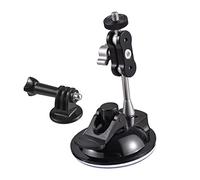 Support de fixation à ventouse puissante pour caméra de voiture - Double tête rotative à 360° - Capacité de charge de 450 g - Remplacement pour Hero 11 10 9 8 Osmo Action