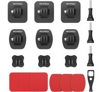 Support de Fixation Adhésif Incurvé et Plat pour Casque de Moto,Kit D'accessoires de Fixation de Boucle Adhésive pour Casque Compatible avec Gopro Hero 13/12/11/10/9 DJI Osmo,Insta360