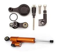 Support De Fixation Aluminium Kit Montage Amortisseur Direction Stabilisateur Moto Pour YAMAHA YZF R1 2002-2018 Moto D'amortisseur(ENSEMBLE 2)