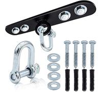 Support de fixation au plafond pour sac de frappe avec manille en D, crochet en fer robuste de 20.3 cm avec boulons, chevilles murales à double extrémité, Muay Thai, kickboxing UFC