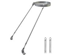 Support de fixation de cheminée Kit D'accessoires Pour Conduit De Cheminée Toit Étendu, Support De Cheminée Extérieur, Kit De Renfort Pour Conduit De Poêle À Triple Paroi(Dia 230mm/9")