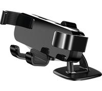Support de fixation de téléphone ajustable avec ventouse pour la voiture Support de navigation avec prise d'air en pâte Noir