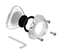 Support de fixation en acrylique pour AirTag, triangle magnétique anti-poussière et sécurisé, étui de protection transparent, support mural pour GPS (transparent)