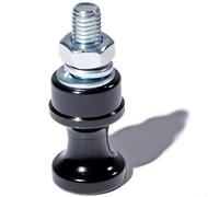 Support de fixation en aluminium pour treuil avec boulon de 10 mm en alliage Hawse - Convient aux glissières Halflink 1/Shape de 3/8 ou plus - Anti-érosion Plus (noir noir)