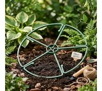 Support de Fixation Plantes Jardin 26cm Lot de 5 Plastique Vert Stable | Installation outil pour couronnes et pots Design discret s'intègre à pour la décoration extérieure Maintien