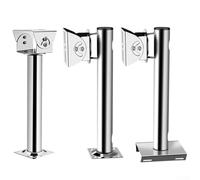 Support de fixation pour appareil photo en acier inoxydable avec rotation à 360 degrés pour installation murale, tige et coin avec tête de canard pour une position sûre de la caméra