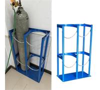 Support de fixation pour bouteille d'oxygène - Support robuste pour bouteille d'oxygène de 40 L, avec chaîne de sécurité, support pour bouteilles de soudage industrielles pour hôpitaux (larg