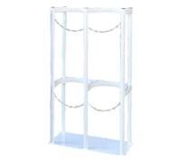 Support De Fixation Pour Bouteilles D'Oxygène, Support Pour Bouteilles D'Azote, Supports Pour Bouteilles De Gaz, Compatible Avec Les Bouteilles D'Argon, D'Hydrogène Et De Co2, Bleu (2 Bouteilles) Et