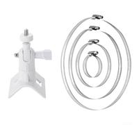 Support de fixation pour caméra Arlo pour WYZE pour EUFYCAM en extérieur avec pince réglable, s'adapte à différentes tailles de pôles, rotation à 360 degrés et inclinaison à 180 degrés pour un angle