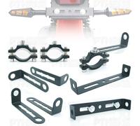 Support de Fixation pour Clignotant Métallique 10mm, Type Fileté pour Scooters, Motos, Vélos Douille de lampe 2 pièces