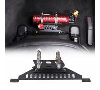 Support de fixation pour extincteur à dégagement rapide sous le siège compatible avec Chevrolet Corvette C6 2005-2013, 2 pinces réglables pour extincteur, porte-bouteille, billette