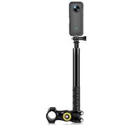 Support de fixation pour guidon de moto et vélo - Adaptateur monopode pour Insta DJI 360 X3 ONE X2 R RS Sport Action SLR Micro Single Digital Alliage d'aluminium Stable Shock P